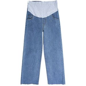 Rechte Wijde Broek Mode Losse Grote Maat Lente Denim Dunne Jeans Voor Zwangere Moederschap Kleding Zwangere Kleding 0298