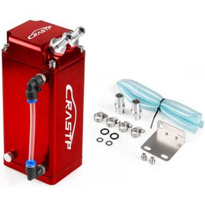 Universele Motor Vierkante Vorm Olie Vangst Kan Olie Tank Reservoir Met 2 Groter Fittings Olie Catcher RS-OCC018