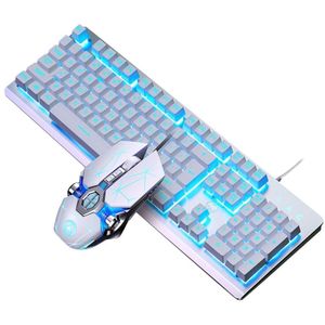 104 Toetsen Rgb Aluminium Gaming Toetsenbord En Rgb Gaming Muis Set