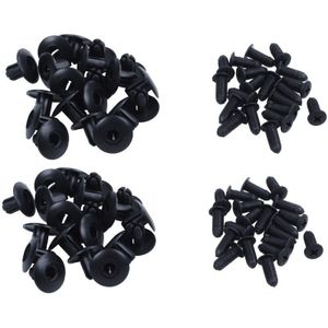 40 Pcs 8Mm X 20Mm Auto Gesp Black Seal Clips