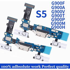 Vervanging Opladen Flex Kabel Voor Samsung Galaxy S5 G900F G900A Microfoon Mic Usb-poort Opladen Socket Dock Connector