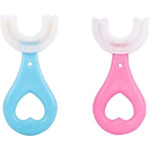 Baby Tandenborstel U-Vormige Handleiding U-Vormige Tandenborstel 2-3-6-12 Jaar Oude Baby zachte Wol Siliconen Automatische Elektrische Tandenborstel