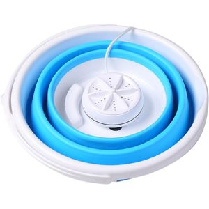 Ultrasone Turbines Mini Wasmachine Kleren Emmer College Kamers Bad Usb-aansluiting Vouwen Slaapzalen Compact Wasserij Cleaner