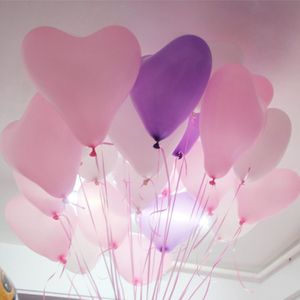 12 Inch 100 st Rode Ballonnen Hart Roze Wit Paars Latex Ballons Verjaardag Globos Bruiloft Verjaardagsfeestje Decoratie