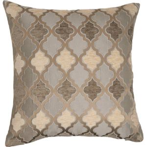 Luxe Chenille Massaal Kussenhoes Grijs Beige Geometrische Bladeren Thuis Decoratieve Kussensloop 45X45Cm/30X45Cm Kussensloop