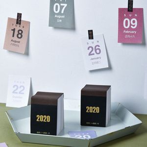 Mini Desktop Papier Kalender Dagelijks Scheduler Tafel Planner Jaarlijks Organisator Draagbare RT99