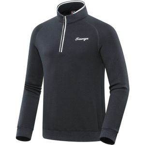 Herfst Golf Shirts mannen Met Lange Mouwen Golf Shirt Winter Rits Turn-Down Kraag Sportkleding Thicken Warm Running T shirt Tops