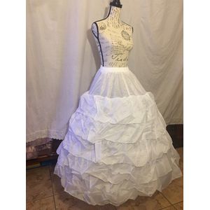 Vrouwen Een Lijn 5 Lagen 4 Hoop Petticoat Volwassen Bruiloft Prom Party Wit Crinoline Slip Onderrok Accessoires CQ001