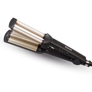 Professionele Haar Golf Curling Wand Iron Keramische Triple Barrel Elektrische Automatische Roterende Haar Krultang Styling Tools Voor Nat En Droog