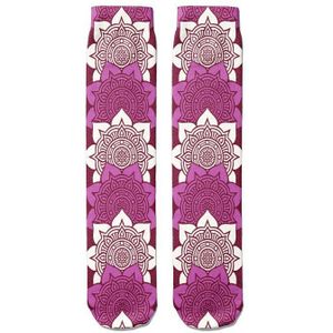 Creatieve Abstracte 3D Mandala Sokken Grappige Kawaii Vrouw Katoenen Sokken Unisex Cartoon Compressie Sokken Voor Socke