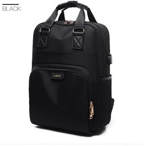 Waterdichte Laptop Rugzak Vrouwelijke Mode Meisje Rugzak 13 13.3 14 15 15.4 15.6 inch Back pack Vrouwen mannen Oxford doek zwart Roze