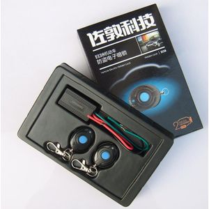 12V Auto Smart Alarmsysteem Push Motor Start Stop Knop Lock Ontsteking Met Afstandsbediening Keyless Entry Met 2 Afstandsbediening controllers