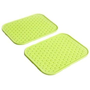 Verbazingwekkende Duurzaam Siliconen Ronde Antislip Hittebestendige Mat Coaster Kussen Placemat Pannenlap 4 Kleuren