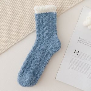 Warm Slipper Sokken Winter Warm Vrouwen Super Zachte Pluizige Bed Sokken Leuke Gezellige Slapen Sokken Coral Fluwelen Fleece Sok