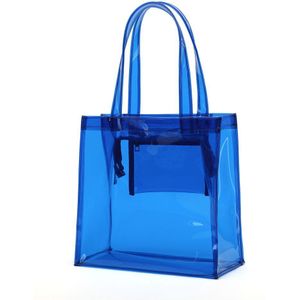 Clear Kleur PVC strandtas met rits sluiten Transparante draagtas Beschikbaar voor custom Promotionele tassen