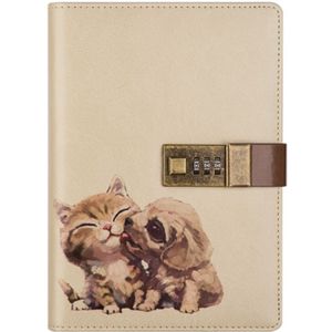 Top Deals B6 Leuke Notepad Notebook Geheim Dagboek Memo Planner Agenda Notebook Pu Leer Schetsboek Met Slot Kantoor School Stud