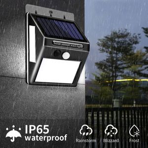 100 Led Solar Light Outdoor Solar Lamp Pir Motion Sensor Wandlamp Waterdichte Zonne-energie Licht Voor Tuin Decoratie