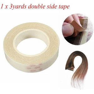 20 Stks/partij Sterke 1Cm X 3M Dubbelzijdig Super Sticky Plakband Voor Skin Weft Hair Extensions Super garenloos Tape