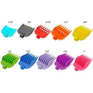 10Pcs 3Mm-25Mm Tondeuse Limiet Kam Gids Bevestiging Set Met Opbergvak Voor Wahl Haar clipper Scheerapparaat Kapsel Accessoires