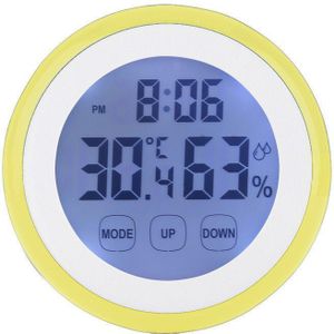 Thermometer Indoor Digitale LCD Hygrometer Temperatuur Vochtigheid Alarm Wandklok Voor Thuis Temperatuur-vochtigheidsmeter