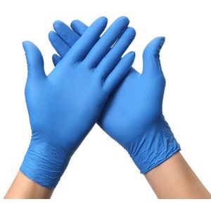 20 Stuks Wegwerp Blauwe Nitril Handschoenen Rubber Latex Handschoenen Experiment Nitril Hand Handschoenen Beschermende Voor Werk/Keuken