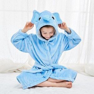 Kinderen badjassen 3-8 jaar olifant beach wear Baby meisjes jongens kleding dier slaap Gewaden Hooded roupa infantil de banho