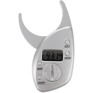 Digitale Lcd Body Fat Caliper Huidplooi Dikte Gezondheid Fitness Gewicht Geslacht