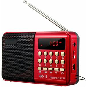 Digitale Fm Radio Draagbare Mini Muziekspeler Pocket Radio Speaker Oplaadbare Sound Recorder