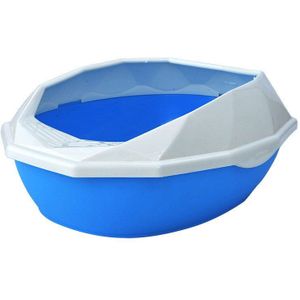 Kattenbak Met Scoop Huisdier Wc Anti Splash Kitten Ondersteek Puppy Afval Schoonmaken Plastic Zand Doos Kleine Huisdieren Pee trainer