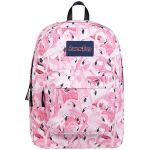 Vrouw Rugzak Schooltas Voor Tiener Meisjes Roze Flamingo Mochila Feminina Mujer Vrouwelijke Laptop Rugzak Reizen Back Pack Dames