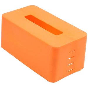 Rechthoekige Plastic tissues servet box wc-papier dispenser case holder home office decoratie (wit) 21.5*9.3*12cm