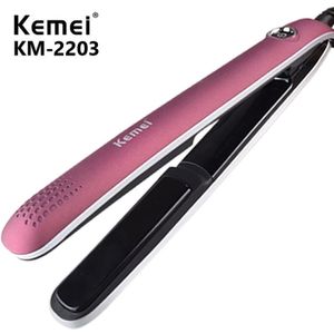Kemei Draagbare 2 In 1 Stijltang Iron Keramische Coating Strijkijzers Snelle Verwarming Chapinha Haar Ijzer Krultang Styling Tool