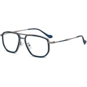 Pilot Stijl Blauw Licht Blokkeren Glazen Frame Voor Mannen En Vrouwen Recept Optische Brillen Aviator Modemerk