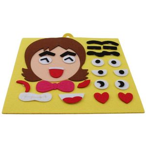 Een Set 3D Ouders En Kinderen Vijf Zintuigen Diy Assembleren Puzzels Puzzel Kinderen Erkenning Training Educatief Speelgoed