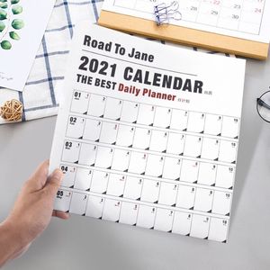 Jaar Jaarlijkse Plan Kalender Dagelijkse Schema Met Sticker Stippen Muur Planner Briefpapier Studie Planning Leren Voor Kinderen