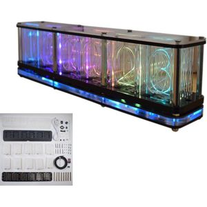 Tijd Tube Glow Buis Quasi-Glow Buis Klok Led Digitale Full Color Rgb Nachtlampje Bar Sfeer Klok Thuis decoratie G8TB