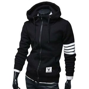 Mannen Winter Slanke Hoodie Warm Hooded Sweater Jas Uitloper Trui Tops