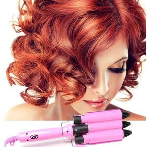 22Mm Professionele 3 Vaten Elektrische Haar Krultang Temperatuur Verstelbare Krultang Wand Voor Lange Korte Haar Waver Water U1JE