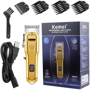 Originele Alle Metalen Krachtige Oplaadbare Lcd Display Tondeuse Elektrische Baard Trimmer Voor Mannen Tondeuse Machine Kapsel