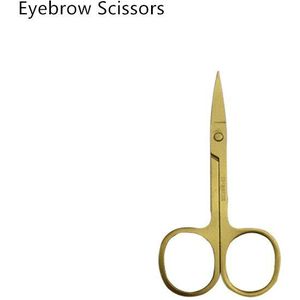 Gezichtshaar Schaar Afgeronde Professionele Rvs Snor Neus Haar Baard Wenkbrauwen Wimpers Trimmen Clippers Make-Up