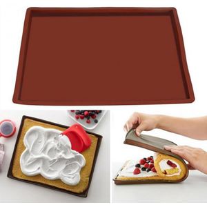 1Pcs Siliconen Bakken Pad Zwitserse Roll Siliconen Pad West Point Bakvorm Cake Bakvormen Siliconen Brood Rolls Hoge Temperatuur