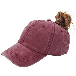 Paardenstaart Tennis Cap Vrouwen Meisje Verstelbare Solid Snapback Katoen Comfort Zomer Hoeden Casual Sport Caps