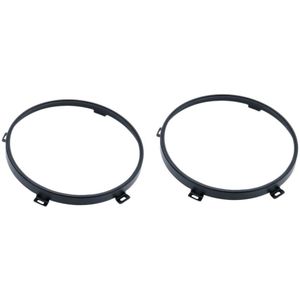 2 Stuks Voor Jeep Wrangler Jk Tj 07-17 7-Inch Led Koplamp Ronde Ring Montagebeugel Voor koplamp Montage Lamp Houders Zwart