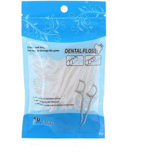 50/100 Stuks Dental Floss Bleken Picks Tandenstokers Tanden Plakken Gebitsreiniging Rager Mondhygiëne Care Tool