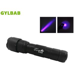 UV Zaklamp Zaklamp Ultra Violet Licht Blacklight UV Lamp LI 18650 Batterij Voor Marker Checker Detectie 502 curing