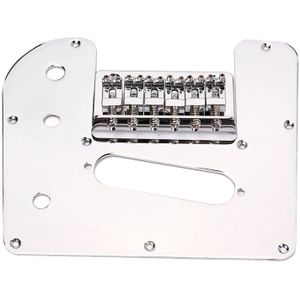 Chrome Plated 6 String Elektrische Lap Steel Gitaar Controle Plaat Met Bridge Set