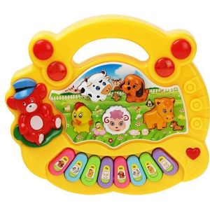 2 Soorten Farm Animal Geluid Kids Piano Muziek Speelgoed Muzikale Dieren Klinkende Keyboard Piano Baby Spelen Type Muziekinstrumenten