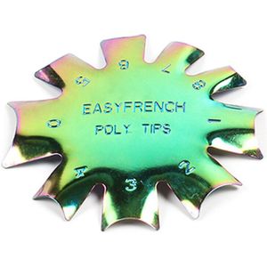 Nail Art Manicure Edge Trimmer Franse Smile Line Cutter Acryl Clipper Plaat Module Diy Stencil Tool Nail Art Decoratie
