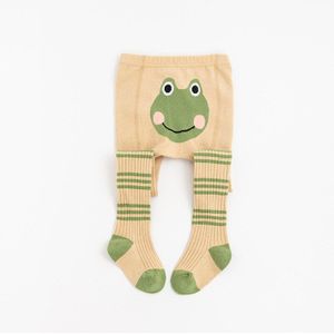 Baby Katoen Panty Meisjes Rib Peuter Panty Kinderen Jongens Lente En Herfst Gebreide Animal Gedrukt Panty Baby Accessoires