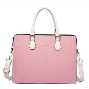 Mannen Aktetas Vrouwen Nylon Laptop Tas Roze Zwart Grijs Casual Schouder Handtassen Messenger Bags